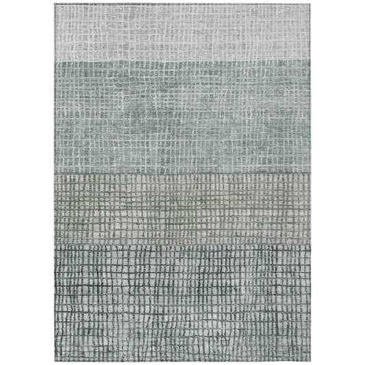 Raeon Aqua Washable Indoor-Outdoor Rug