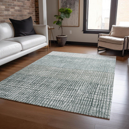 Raeon Aqua Washable Indoor-Outdoor Rug
