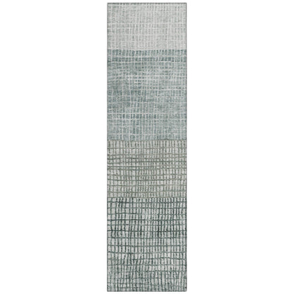 Raeon Aqua Washable Indoor-Outdoor Rug