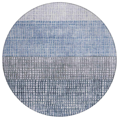 Raeon Blue Washable Indoor-Outdoor Rug