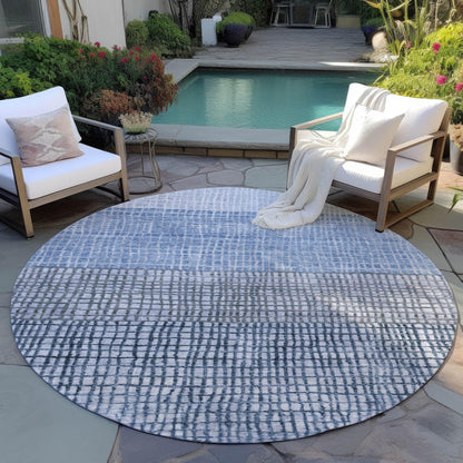Raeon Blue Washable Indoor-Outdoor Rug