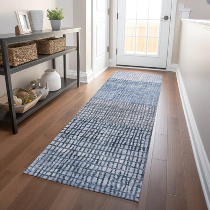 Raeon Blue Washable Indoor-Outdoor Rug