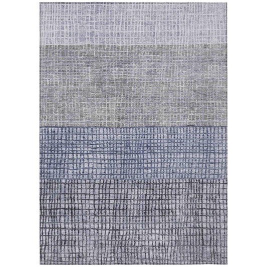 Raeon Denim Washable Indoor-Outdoor Rug