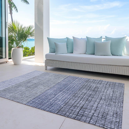 Raeon Denim Washable Indoor-Outdoor Rug