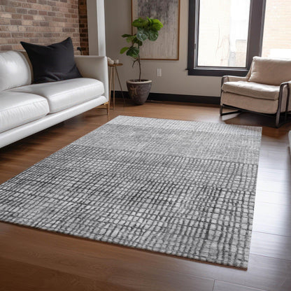 Raeon Gray Washable Indoor-Outdoor Rug