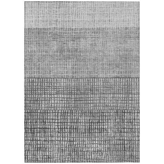 Raeon Gray Washable Indoor-Outdoor Rug