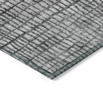 Raeon Gray Washable Indoor-Outdoor Rug