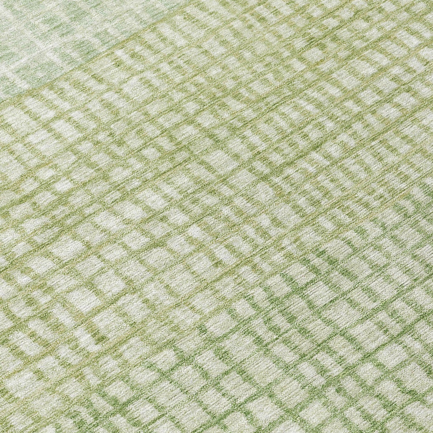 Raeon Green Washable Indoor-Outdoor Rug