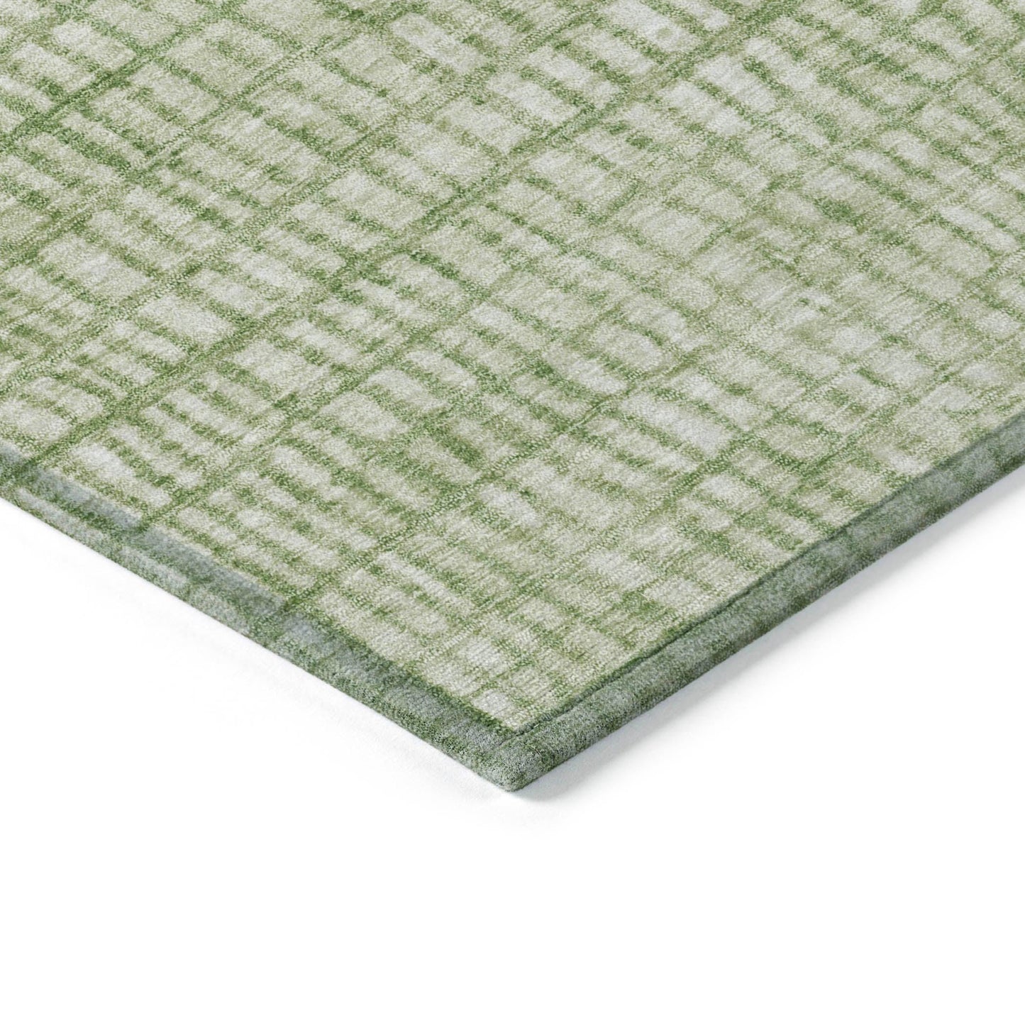 Raeon Green Washable Indoor-Outdoor Rug