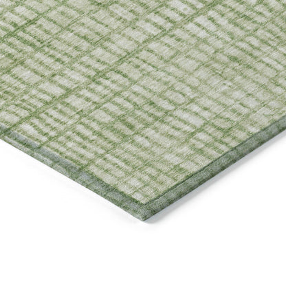 Raeon Green Washable Indoor-Outdoor Rug
