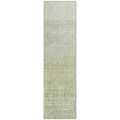 Raeon Green Washable Indoor-Outdoor Rug