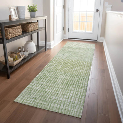 Raeon Green Washable Indoor-Outdoor Rug