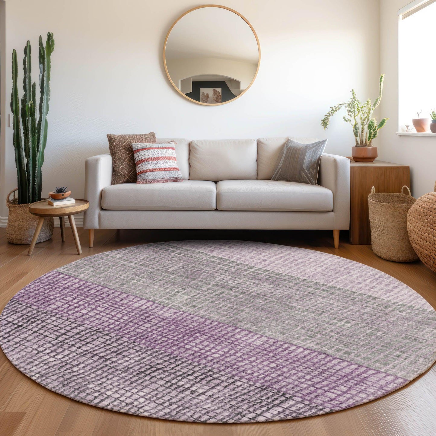 Raeon Plum Washable Indoor-Outdoor Rug