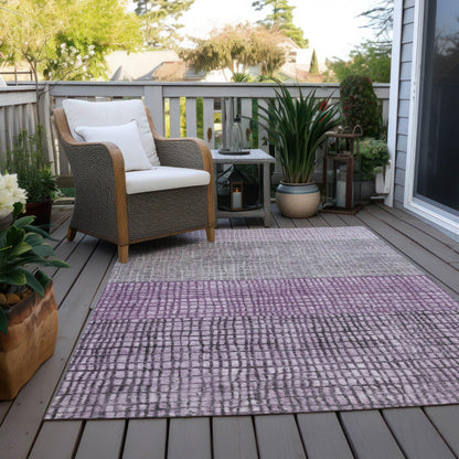 Raeon Plum Washable Indoor-Outdoor Rug