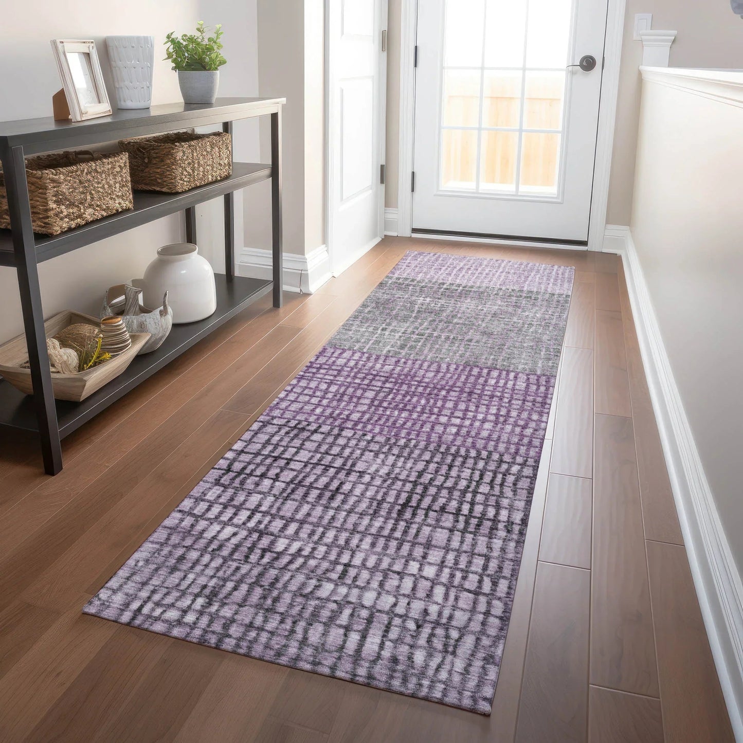 Raeon Plum Washable Indoor-Outdoor Rug