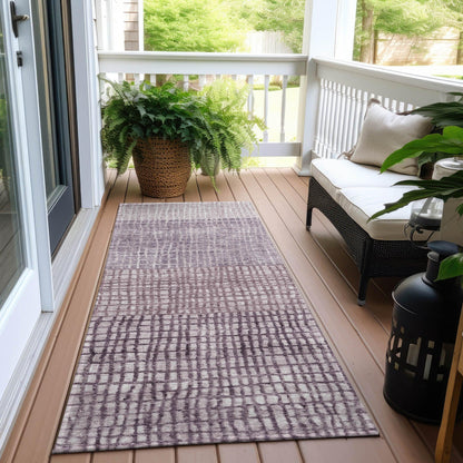 Raeon Purple Washable Indoor-Outdoor Rug