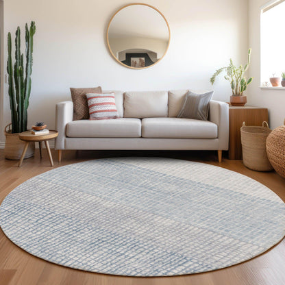 Raeon Sky Washable Indoor-Outdoor Rug
