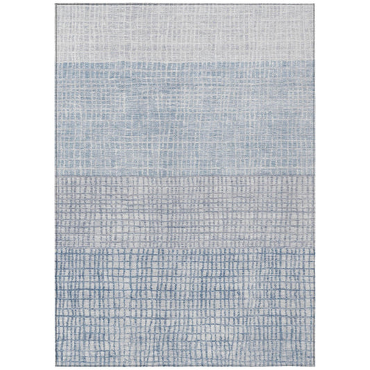 Raeon Sky Washable Indoor-Outdoor Rug