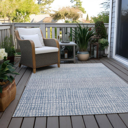 Raeon Sky Washable Indoor-Outdoor Rug