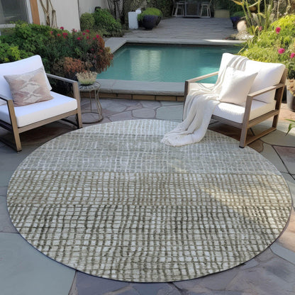 Raeon Taupe Washable Indoor-Outdoor Rug