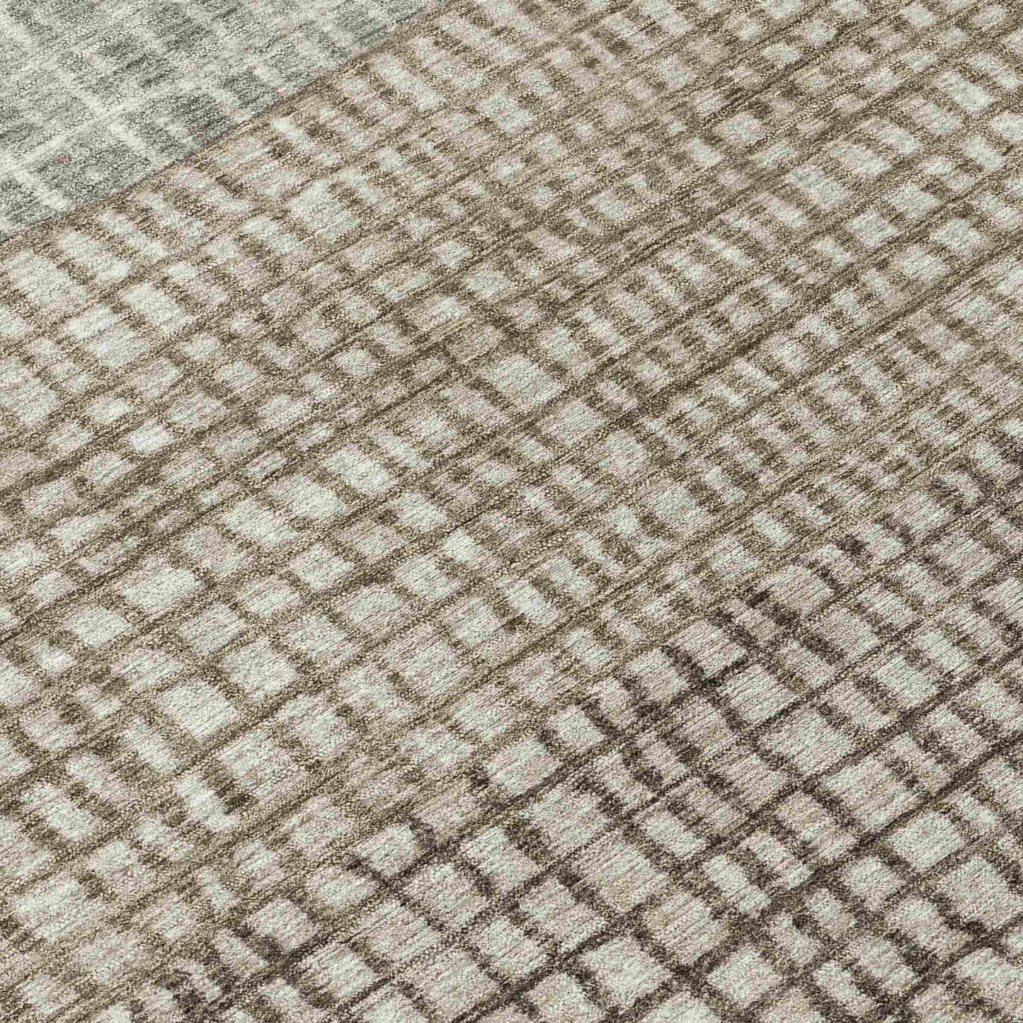 Raeon Taupe Washable Indoor-Outdoor Rug