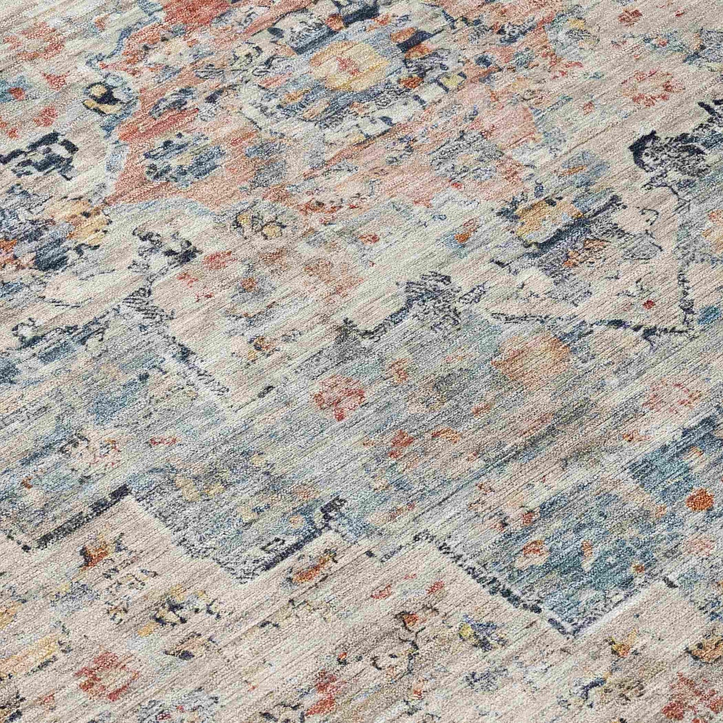 Raeor Beige Washable Indoor-Outdoor Rug