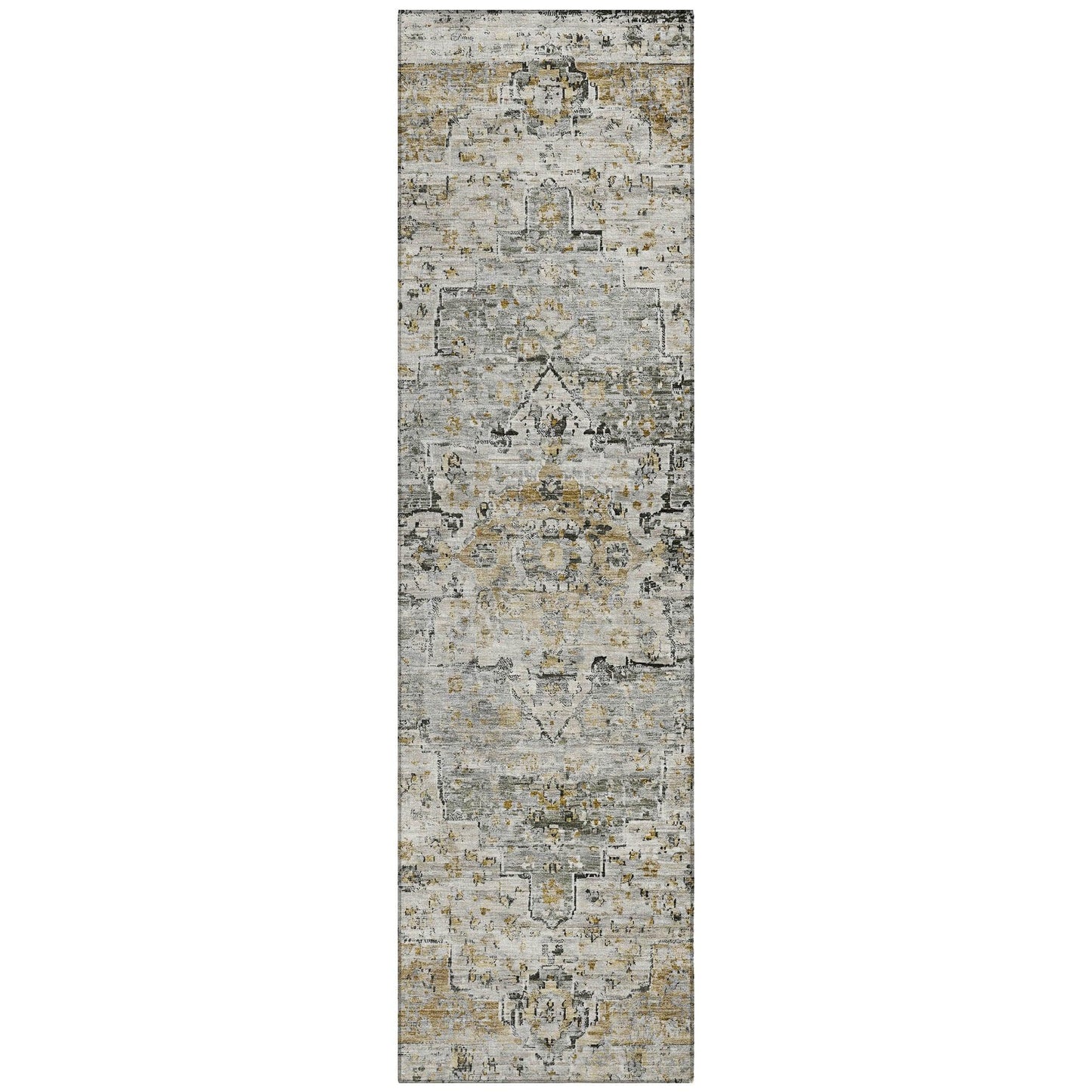 Raeor Brown Washable Indoor-Outdoor Rug