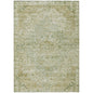 Raeor Green Washable Indoor-Outdoor Rug