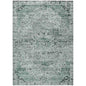 Raeor Teal Washable Indoor-Outdoor Rug