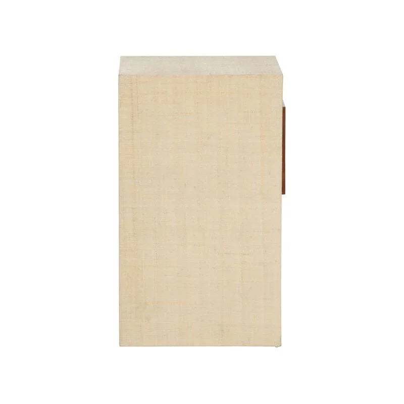 Raffia Covered Book Nook Table - LOOMLAN - Wildwood - Side Tables