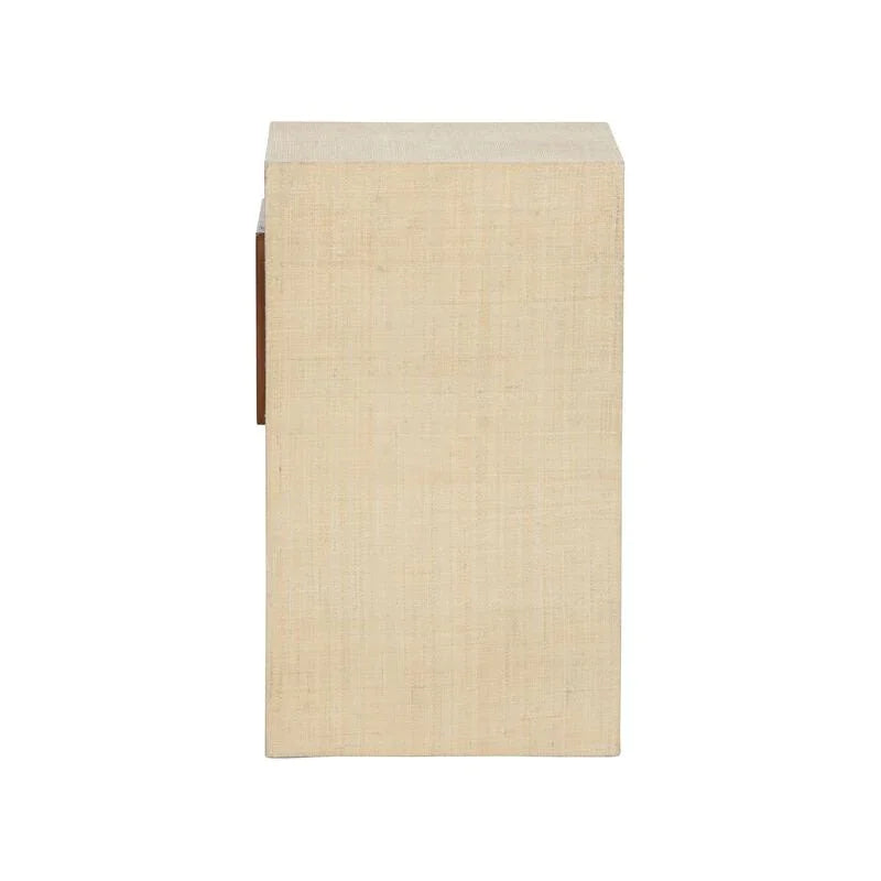 Raffia Covered Book Nook Table - LOOMLAN - Wildwood - Side Tables