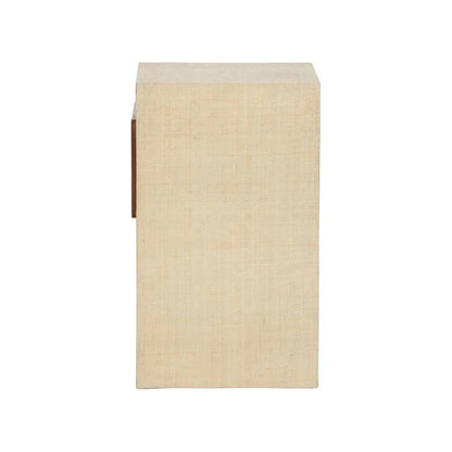 Raffia Covered Book Nook Table - LOOMLAN - Wildwood - Side Tables