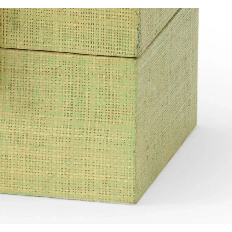 Raffia Covered Box (Set of 2) - LOOMLAN - Chelsea House - Boxes & Bowls
