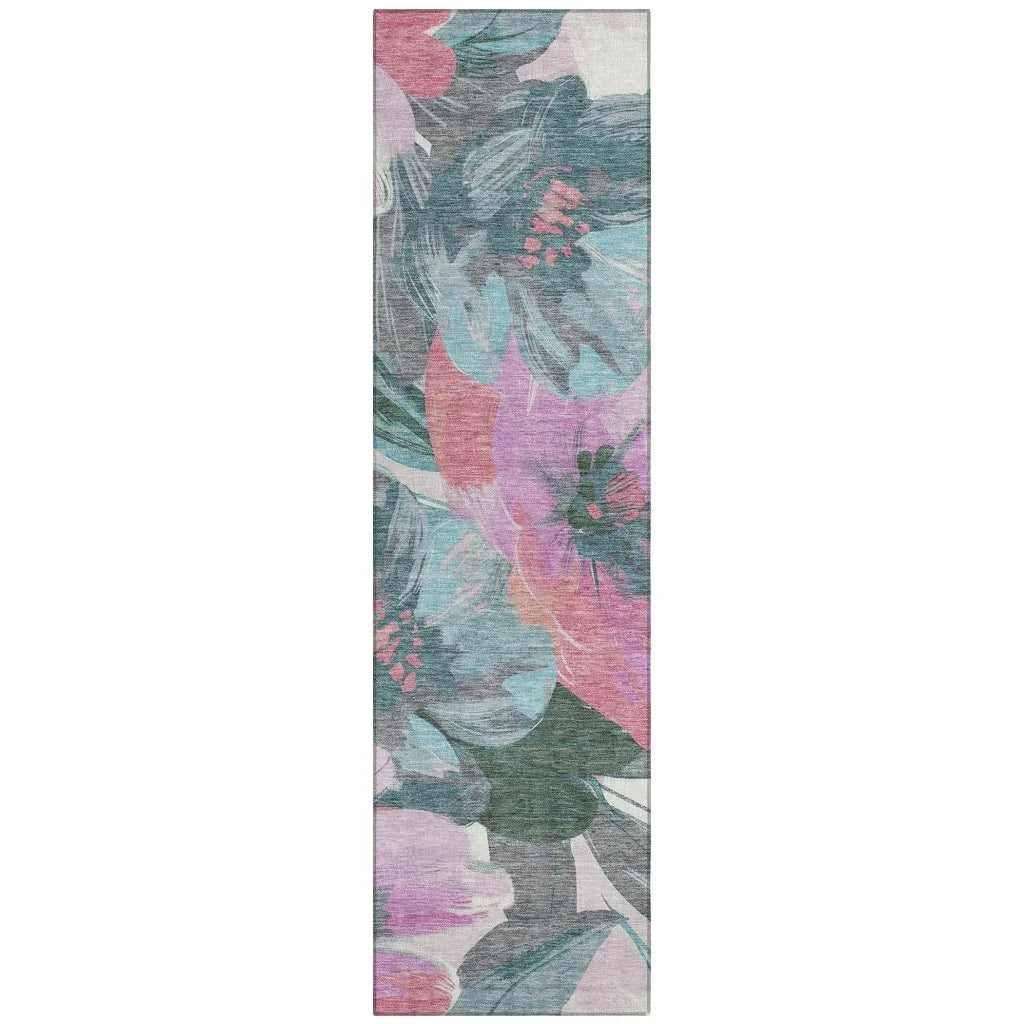Raffila Teal Washable Indoor - Outdoor Rug - LOOMLAN - LOOMLAN Rugs - Outdoor Rugs