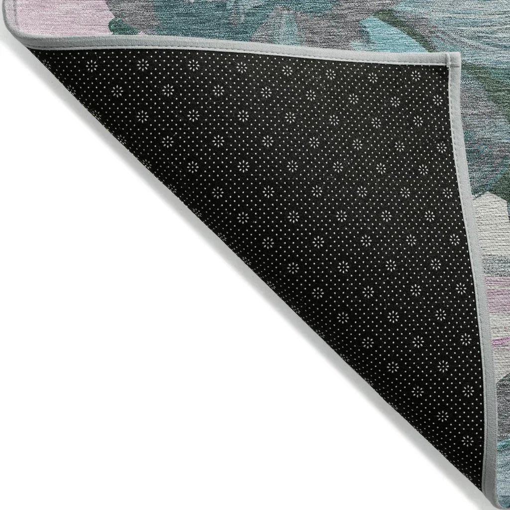 Raffila Teal Washable Indoor - Outdoor Rug - LOOMLAN - LOOMLAN Rugs - Outdoor Rugs