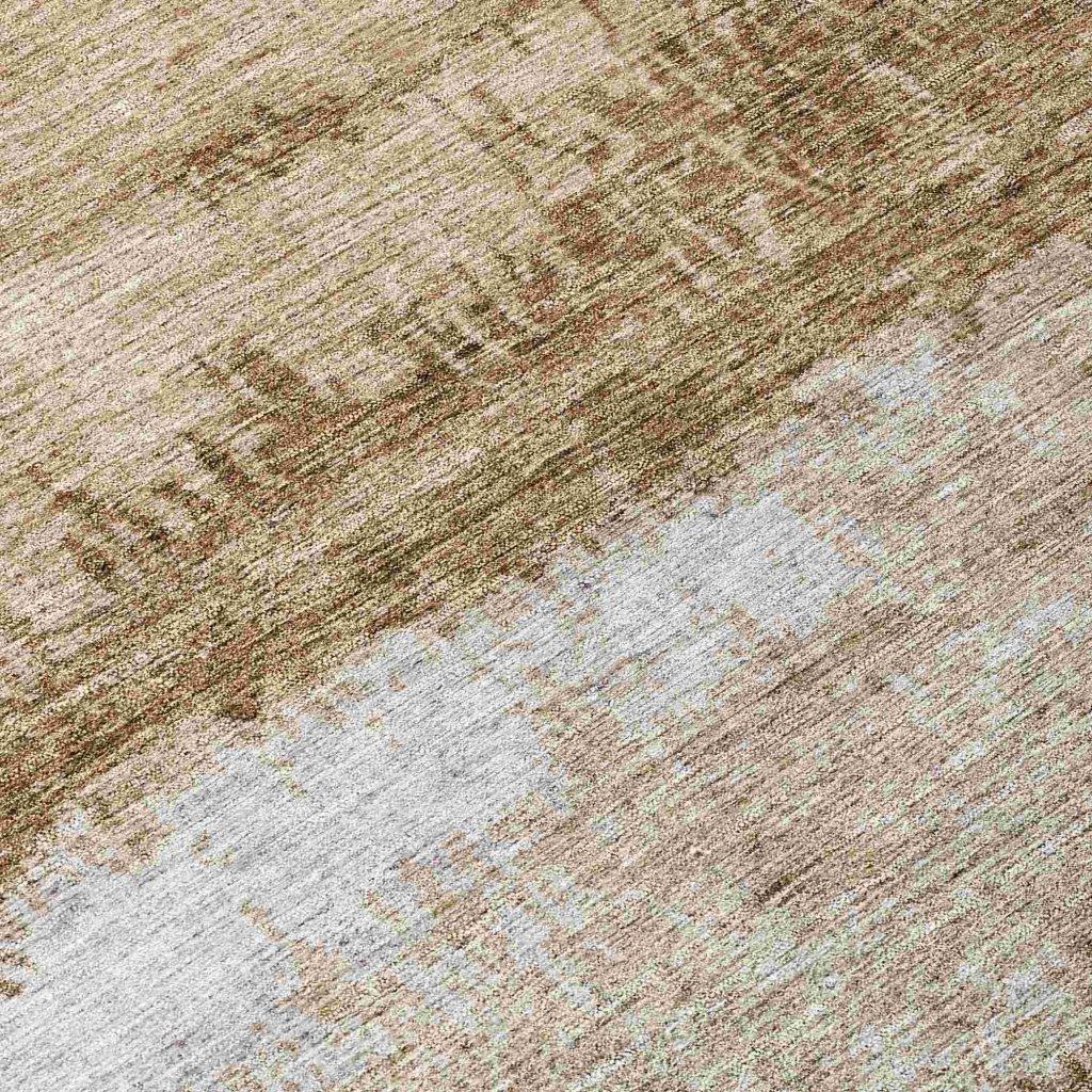 Raffinna Brown Washable Indoor - Outdoor Rug - LOOMLAN - LOOMLAN Rugs - Outdoor Rugs