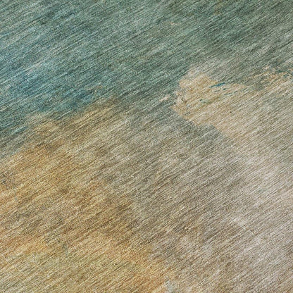 Raffira Green Washable Indoor-Outdoor Rug-Outdoor Rugs-LOOMLAN Rugs-LOOMLAN