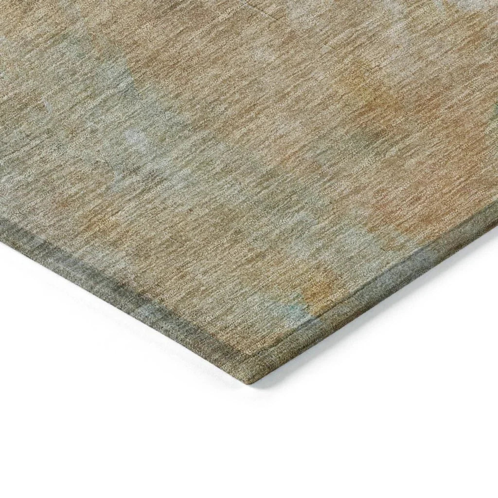 Raffira Green Washable Indoor-Outdoor Rug-Outdoor Rugs-LOOMLAN Rugs-LOOMLAN