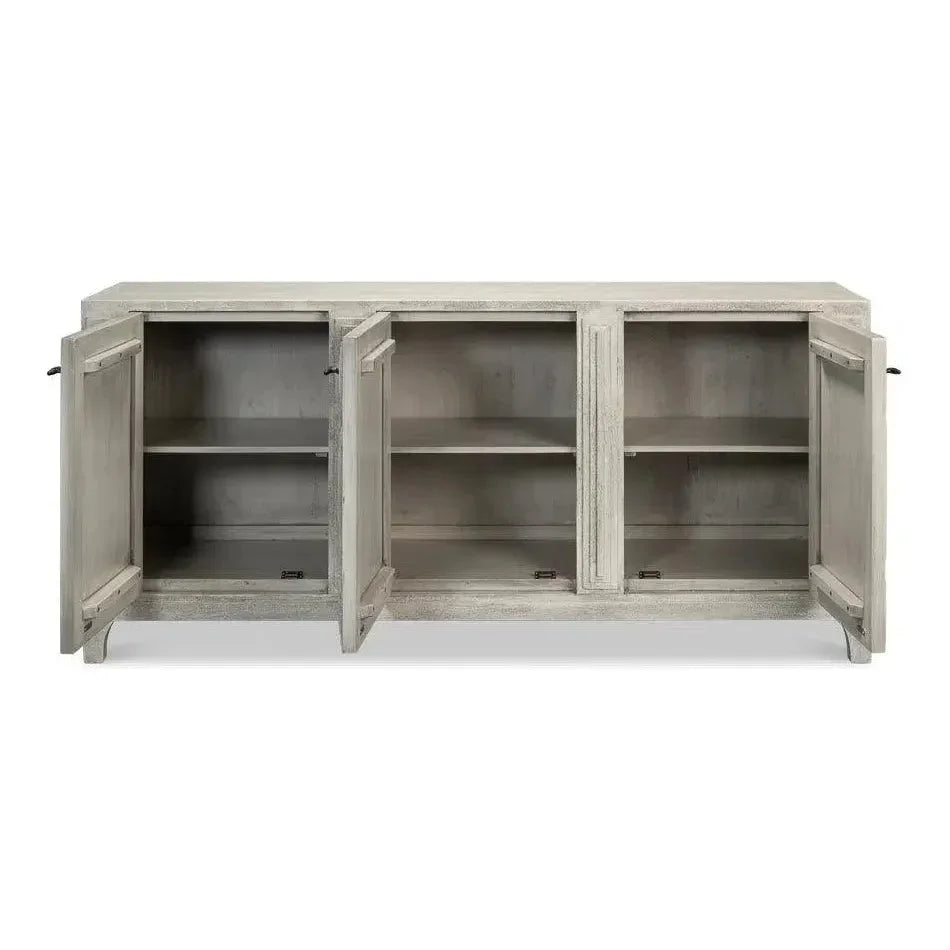 Rafina Three Door Cabinet For Living Room - LOOMLAN - Sarreid - Sideboards