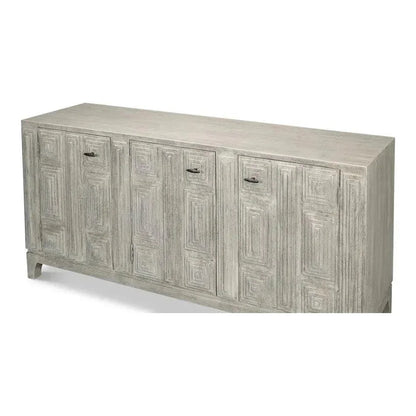Rafina Three Door Cabinet For Living Room - LOOMLAN - Sarreid - Sideboards