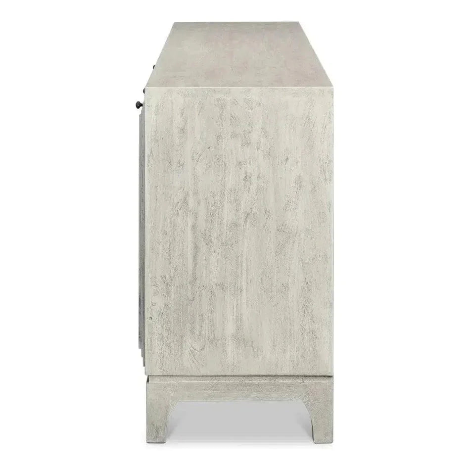 Rafina Three Door Cabinet For Living Room - LOOMLAN - Sarreid - Sideboards