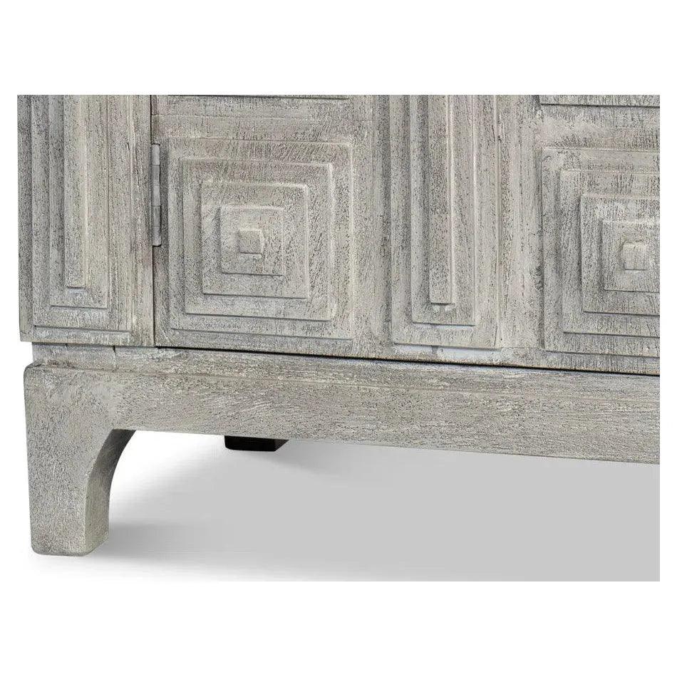 Rafina Three Door Cabinet For Living Room - LOOMLAN - Sarreid - Sideboards