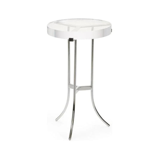 Ragsdale Acrylic Tripod Base Side Table - LOOMLAN - Chelsea House - Side Tables
