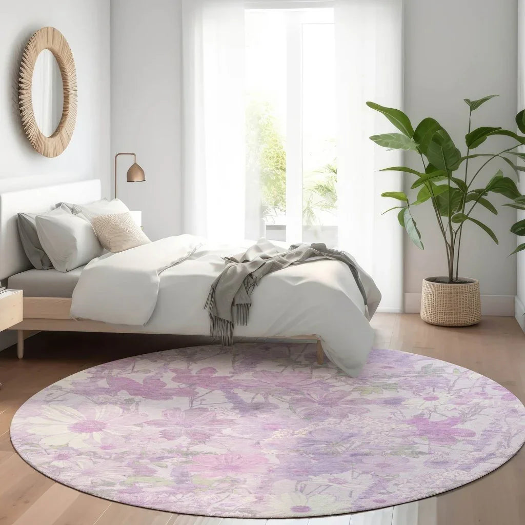 Raimana Purple Washable Indoor - Outdoor Rug - LOOMLAN - LOOMLAN Rugs - Outdoor Rugs