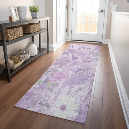 Raimana Purple Washable Indoor - Outdoor Rug - LOOMLAN - LOOMLAN Rugs - Outdoor Rugs