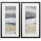 Raindrops Neutral Framed Wall Art 2PC
