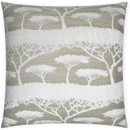 Raintree Floral Tan Taupe Large Throw Pillow Insert - LOOMLAN - D.V. Kap - Throw Pillows