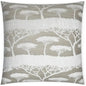 Raintree Floral Tan Taupe Large Throw Pillow Insert - LOOMLAN - D.V. Kap - Throw Pillows
