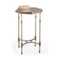 Raleigh Lane Brown Marble Top Side Table - LOOMLAN - Chelsea House - Side Tables