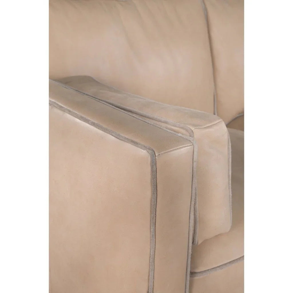 Raleigh Selena Champis Leather Sofa - LOOMLAN - Olivia + Quinn - Sofas & Loveseats